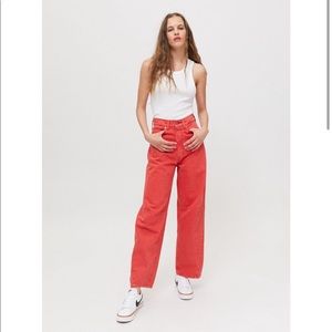 BDG Rih Extreme Baggy Jean - Red